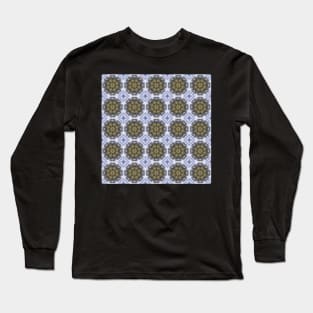 Winter Road Aerial view Kaleidoscope pattern 25 Long Sleeve T-Shirt